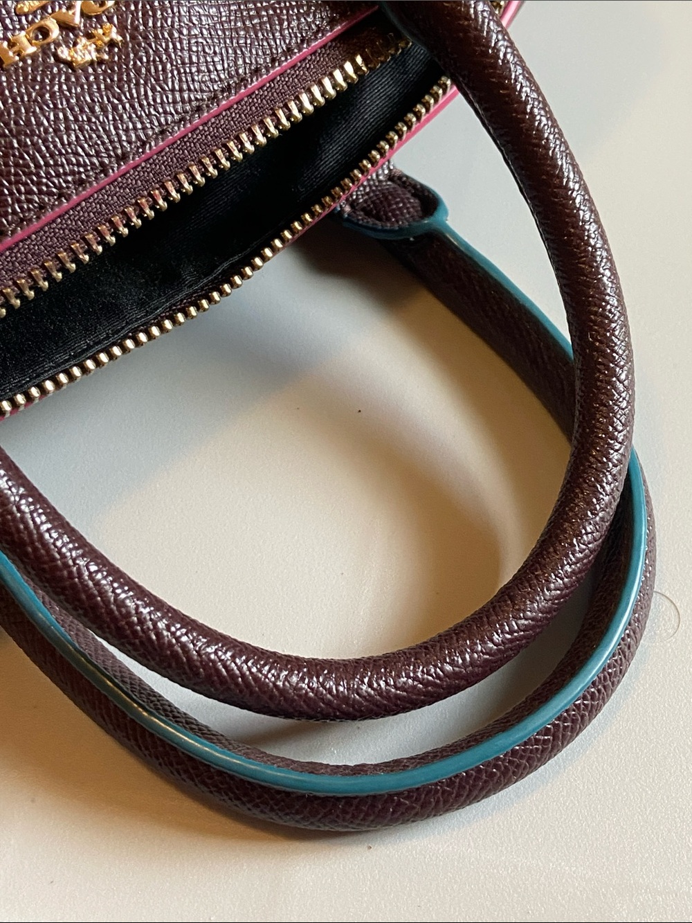 Coach Mini Bennett Satchel with Edgepaint EUC NO Crossbody strap - Picture 5 of 10